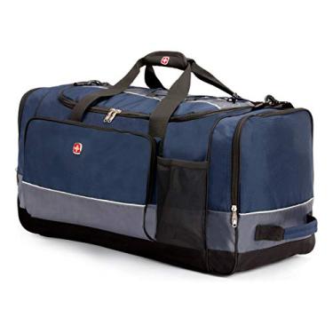 Imagem de SwissGear Bolsas de viagem para adultos unissex, Azul/cinza, 28 Inch, Bolsas Duffle para Viagem