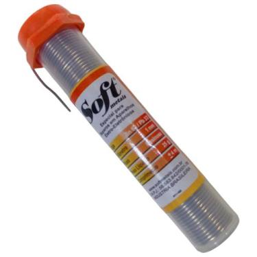 Imagem de Solda Estanho 63x37 Fio Eletrônica Smd Pci 1mm Tubete 25g Soft