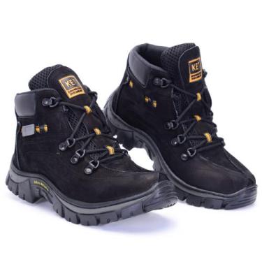 Imagem de Coturno Bota Adventure Tênis Couro Legitimo  Masculino Ket Tamanhos Es