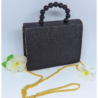 Imagem de Bolsa Infantil Mini Bag Cute alça corrente Transversal Mão Pérola Bolsinha Menina Brilhosa Glitter Blogueirinha moda