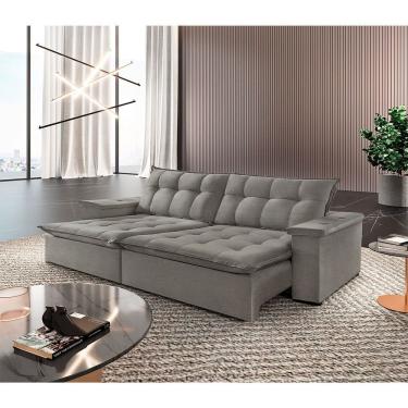 Imagem de Sofá Estilo Linho 03 Lugares 02 Módulos de 120m B25cm Meu Sofá Online