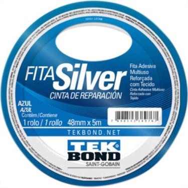 Imagem de Fita Silver Tape Tekbond Azul 48Mmx05Mt