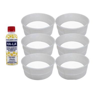 Imagem de 1 Coalho Ha-la 200ml + 6 Formas Queijo Canastra 1kg Injesul - COMBO