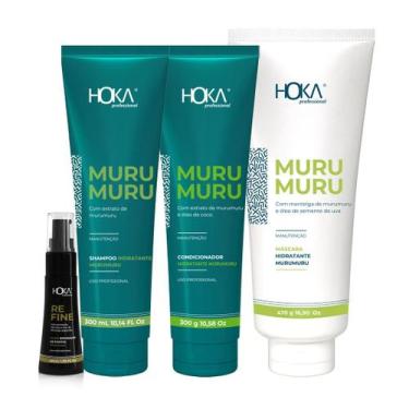 Imagem de Kit reconstrutor capilar murumuru  gloss reparador de pontas hoka - HO