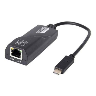 Imagem de Adaptador Usb Tipo C 3.1 Para Rede Rj45 Gigabit