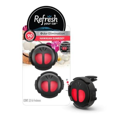 Imagem de Refresh Your Car Mini difusor de ar para carro, aroma havaiano do nascer do sol, pacote com 2