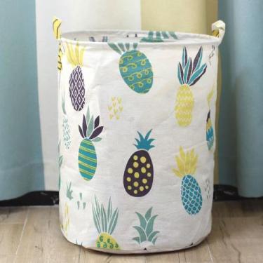 Imagem de Cesto De Roupa Suja Organizador de Brinquedos Dobrável 40L - bazar, Ab