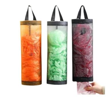Imagem de Puxa Saco, Organizador de Sacolas para Cozinha, Porta Sacolas Premium em Nylon e Tecido