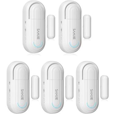 Imagem de SanJie Sensores De Alarme De Janela Alarmes De Porta Para Segurança Residencial Volume Ajustável 0-120 Db Alarmes De Porta De Piscina Para Segurança Infantil Com 4 Modos Alarme Aberto/Fechado/Dingdo