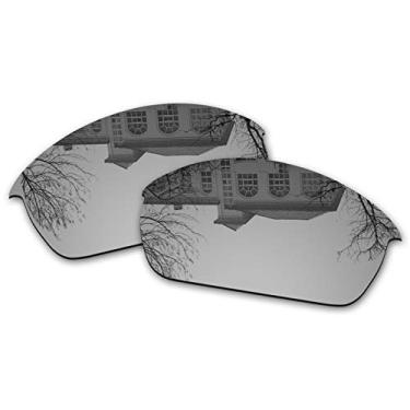 Imagem de Millersawp Lentes de reposição Flak Jacket compatíveis com óculos de sol Oakley - Irídio prateado