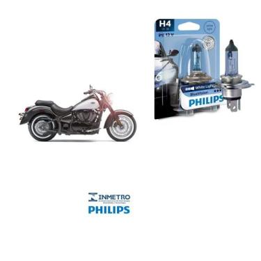 Imagem de Lâmpada Philips BlueVision H4 p/ KAWASAKI Vulcan VN 900