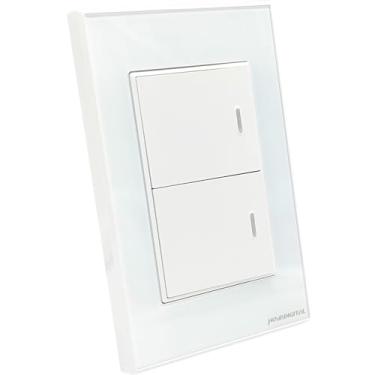 Imagem de Interruptor Inteligente Zigbee 2 Teclas Fisicas Novadigital Branco
