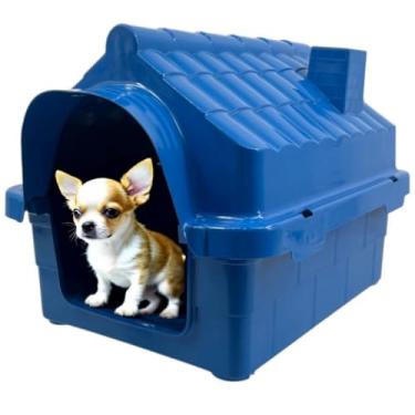 Imagem de Casinha Pet para Cachorro Gato Conforto e Segurança Casa N1 (Azul, N1)