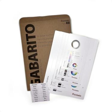 Imagem de Printable - Kit de Gabaritos/Moldes para Dobrar Roupas com Paleta de Cores em todos os Moldes (5 Moldes)