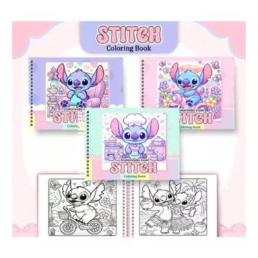 Imagem de Stitch livro de colorir estilo bobbie goods capa Dura papel 180g Na co