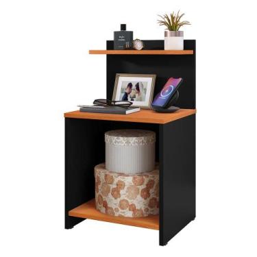 Imagem de Mesinha Lateral Cama Nicho Decoração Mesa Cabeceira Prateleira Suspens