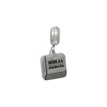 Imagem de Berloque Charm Pingente Bíblia Sagrada Aço Inox Compatível Com Todas Pulseiras e Vivara
