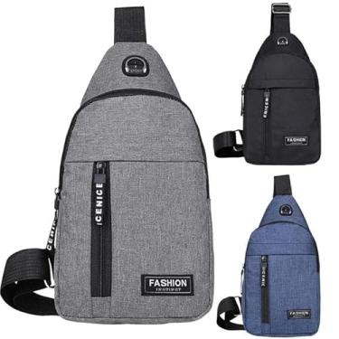 Imagem de Bolsa Mochila Elegante De Peito Pochete Bolsa Impermeável Transversal Unissex Saída Fone de Ouvido Versátil e Compacta para Academia Atividades Esportivas e Uso Diário PREMIUM (Cor sortida)