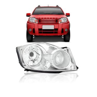 Imagem de Farol ecosport 2008 2009 2010 2011 2012 cromado - SP ACESSÓRIOS, Direi