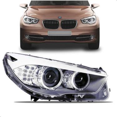 Imagem de Farol para Bmw Serie 5 2011 12 13 2014 Eletrico C/ Motor Led - TYC, Di