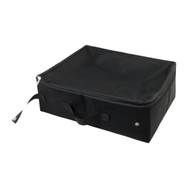 Imagem de Gralara Caixa de areia portátil com tampa com zíper e manuseio à prova d'água sem vazamento Bandeja de areia de viagem de viagem para hotel fica o carro ao ar