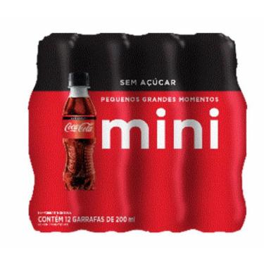 Imagem de Coca cola pet zero 200ML kit 36UN.