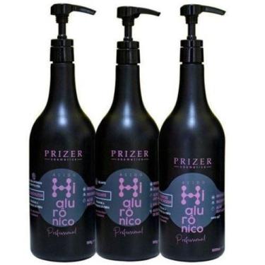 Imagem de Kit Hialurônico Prizer Shampoo + Reconstrutor + Defrizante 2900G