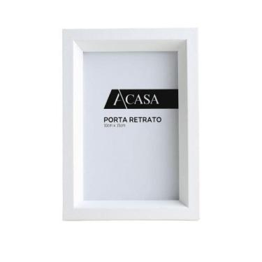 Imagem de Porta Retrato Pirâmide Branco 10x15cm - ACASA