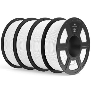 Imagem de Filamento para impressora 3D elegoo pla 1,75 mm branco 4 kg