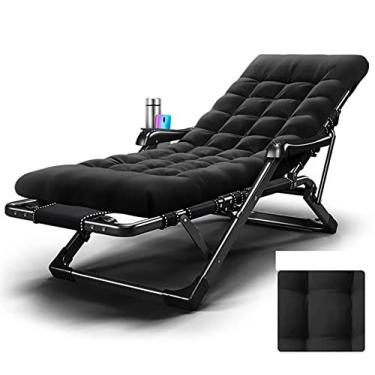 Imagem de Encosto dobrável com gravidade zero com espreguiçadeira acolchoada, cadeira de acampamento com apoio de braço Shiatsu de massagem, espreguiçadeira confortável de 180°, cadeira Tissot Weave SAN 4 × 4