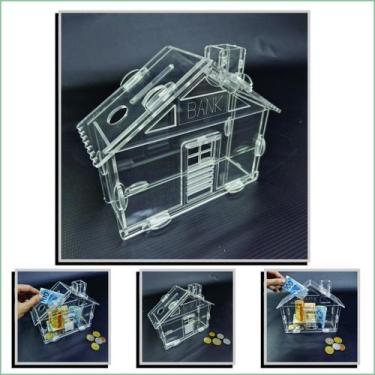 Imagem de Cofre Guarda Dinheiro Woodbox Japones Kakebo Casa Acrilico - Indústria