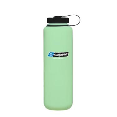 Imagem de Nalgene Garrafa de água Sustain Tritan livre de BPA feita com material derivado de 50% de resíduos de plástico (usando equilíbrio de massa certificado ISCC), 1,4 g, boca larga, verde brilhante
