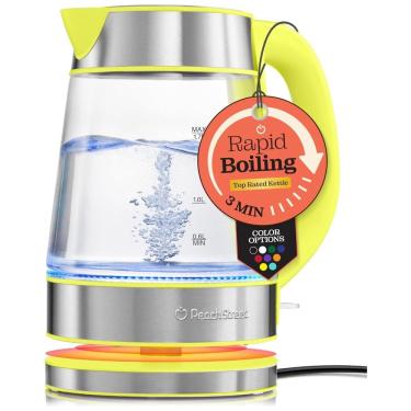 Imagem de Chaleira Elétrica SpeedBoil Water, 1,7L 1500W, Vidro Borossilicato, Desligamento Automático, Design Ergonômico, LED - Peach Street