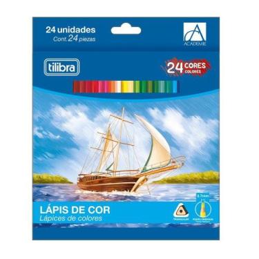 Imagem de Lápis de Cor 24 Cores Triangular TILIBRA