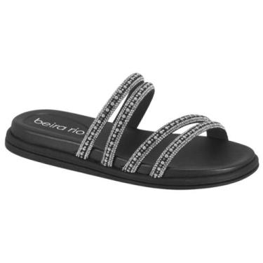 Imagem de Papete beira rio conforto pérolas 8488.125, Preto cristal perola, 37