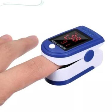 Imagem de Oxímetro de pulso para dedo Swisscare CMS50D branco/azul - WCAN