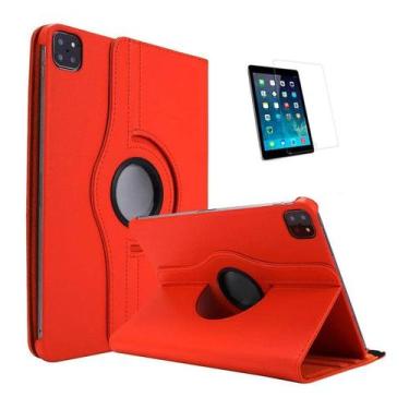 Imagem de Capa e Película para iPad Air 5 10,9" 2022 Vermelho - BDNET