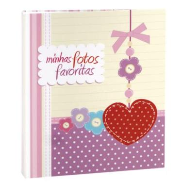 Imagem de Álbum de fotos Ical. encadernação tradicional. para 60 fotos 10x15cm - envelope plástico transparente - linha Infantil - modelo minhas fotos favoritas - 241