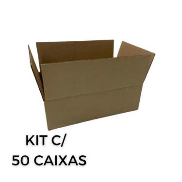 Imagem de Kit 50 Caixa De Papelão Embalagem 16X11X3 Mini Pac - Meta Atacado