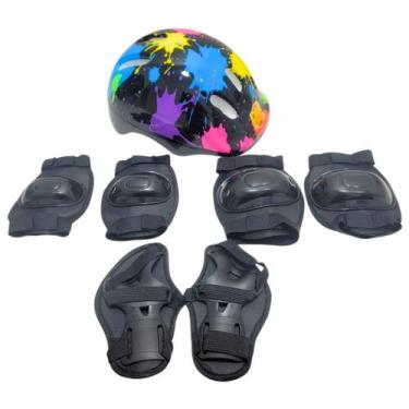 Imagem de Kit De Proteção Infantil DM Radical Resistente Para Esportes Patins Bi
