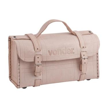 Imagem de Maleta de couro 40cm para ferramentas marrom vonder