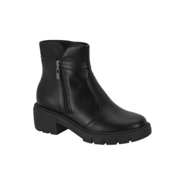 Imagem de Bota Beira Rio Tecido Canelado Tratorado - Preto