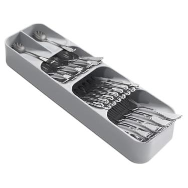 Imagem de Organizador Porta Talheres Multiuso para Gaveta de Cozinha com 6 Divisórias Mantém Utensílios Arrumados e de Fácil Acesso