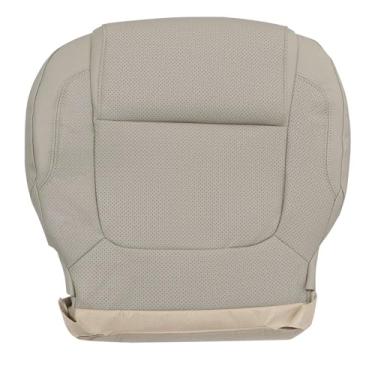 Imagem de Vigoraze Capa de assento de couro de substituição da parte inferior do motorista cinza claro compatível com Lexus IS250 IS350 Ford Explorer 2011 2012 2013 2014 2015