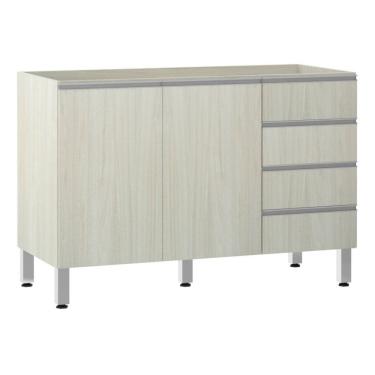 Imagem de Balcão De Pia Sem Tamp 120cm E Lis Legno Crema