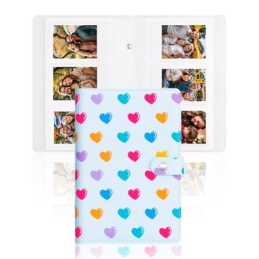 Imagem de Veicevol Álbum De Fotos Com 156 Bolsos Para Câmera Fujifilm Instax Mini, Capa Couro Polaroid, Evo Liplay Instant 2X3 12/11/9/40/90/8/7 (Azul)