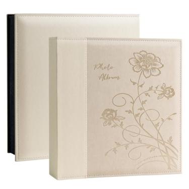 Imagem de Artmag Álbum De Fotos 4X6, 1000 Fotos, Grande Capacidade, Capa Couro Para Casamento, Família, Álbuns Contém Horizontais E Verticais Com Páginas Pretas (Bege)