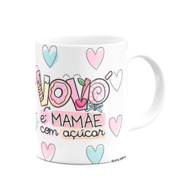 Imagem de Caneca Avós - Vovó é mamãe com açúcar - 325ml - JPS INFO