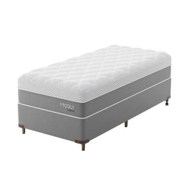 Imagem de Cama Box Solteiro com Colchão Sublime Espuma Viscoelástica (32x88x188)