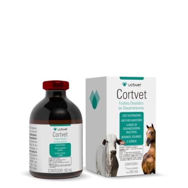 Imagem de Cortvet 50ml Dexametasona Anti-inflamatório Rápido Contra Dor, Inflamação e Edema Bovinos Equinos Suínos – Marca UCBVet